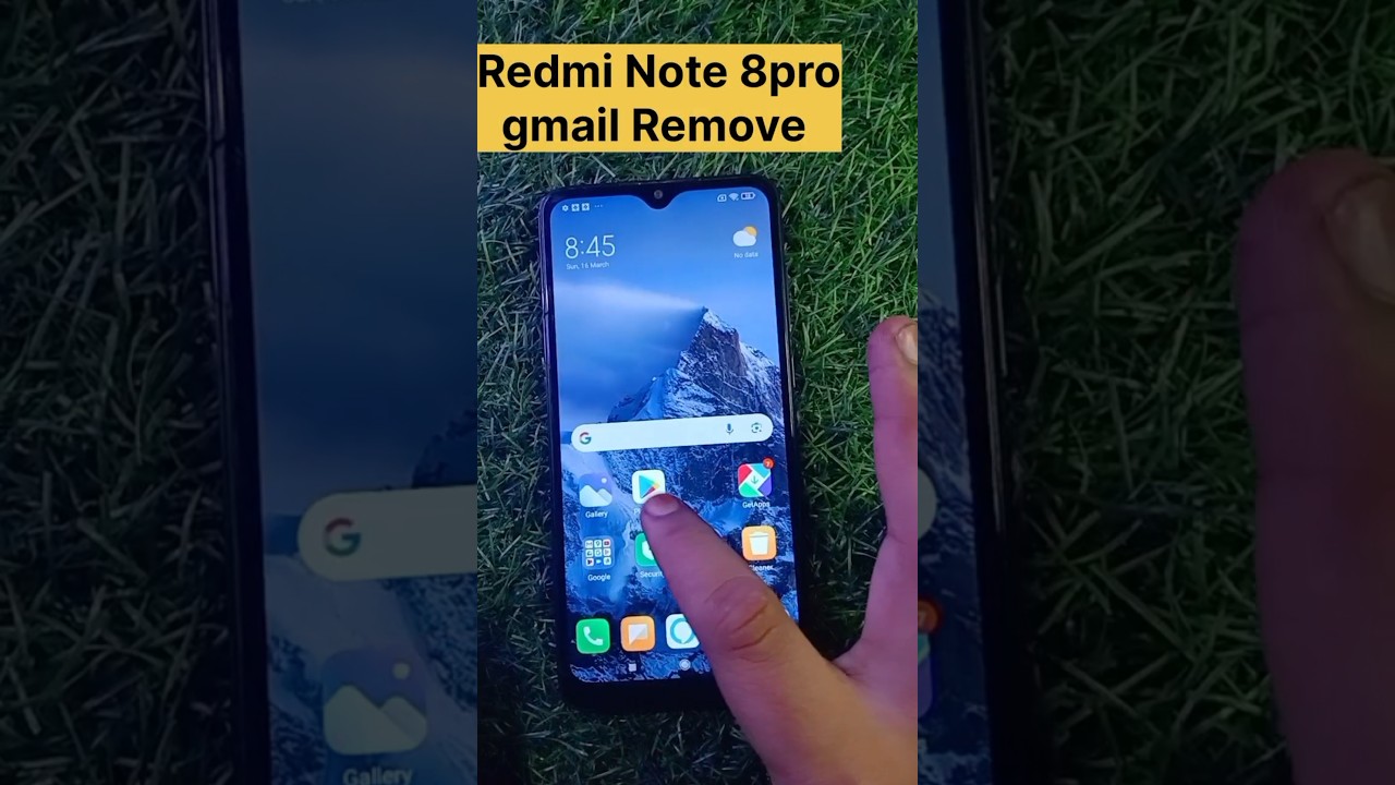 Remove Gmail from Redmi Note 8 Pro 🔧