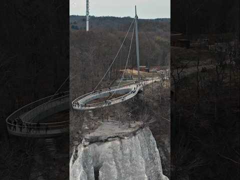 Schon gesehen?👀"Sky-Walk" 🌠🙌 Königsstuhl 👑 🪑auf Rügen #rügen #skywalk #kreidefelsen #küste