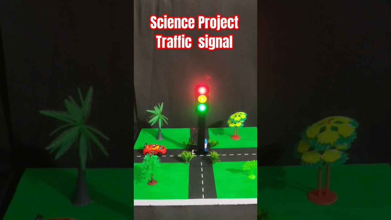 science project traffic light working model | #science #scienceproject #project