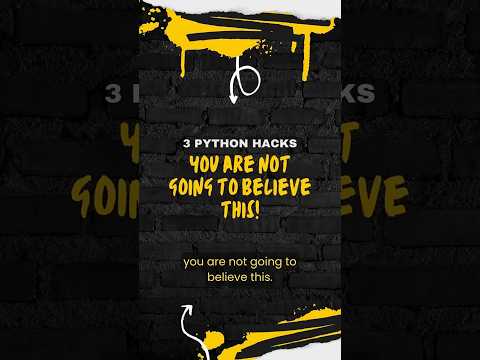 3 Python hacks you should know | Python learning | python tutorial #python #pythontutorial #coding