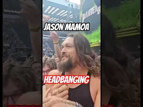 Jason Momoa headbanging at Back To the Beginning #pantera #ozzyosbourne #blacksabbath #jasonmomoa