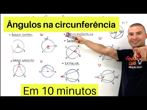 FÁCIL e RÁPIDO | ÂNGULOS NA CIRCUNFERÊNCIA