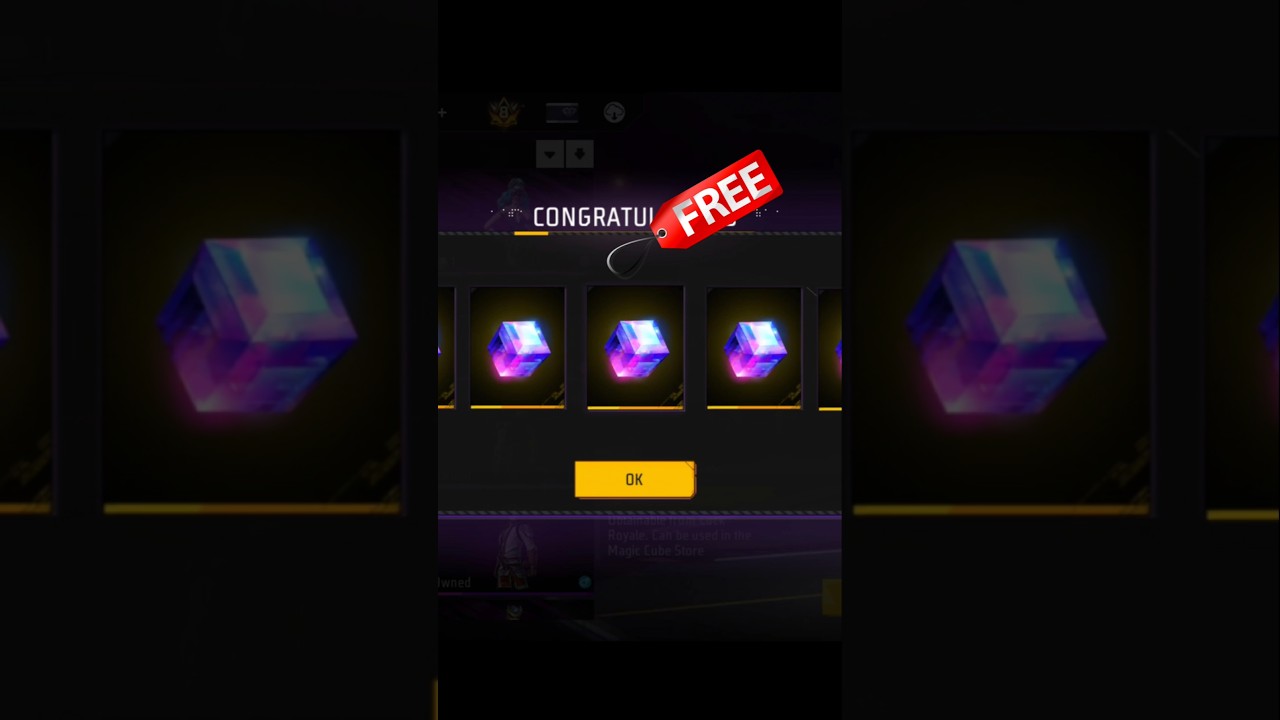 10 Free Magic Cubes in Free Fire! 🎁