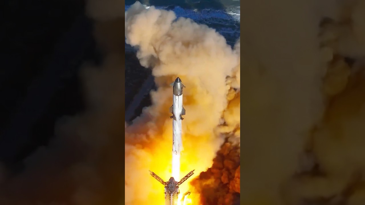 SpaceX Starship Flight 7 Launch Drone Cam 🚀
