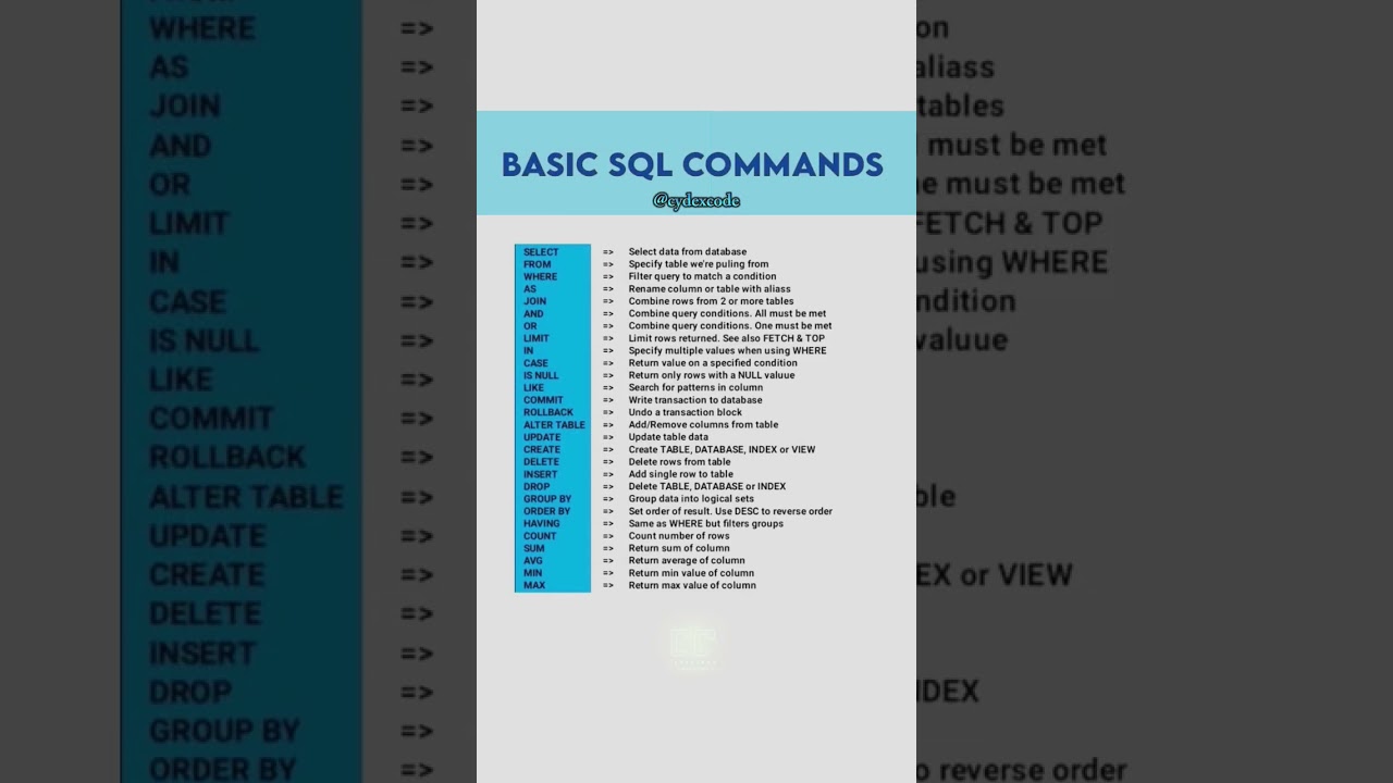 Master Essential SQL Commands for Beginners 📊