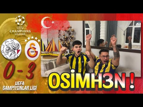 FANATİK 2 KARDEŞ GALATASARAY AJAX MAÇINI İZLERSE - AJAX 0-3 GALATASARAY