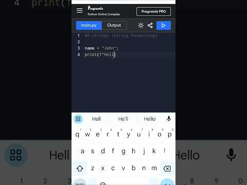 Simplify String Formatting in Python! 🔥#PythonFStrings #CodeTips #LearnPython #trending #pythonhacks