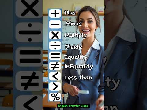 Maths Symbols You MUST know ||#englishvocabulary