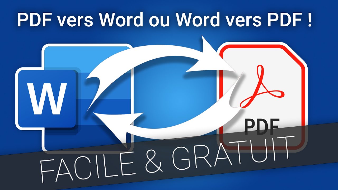 Convertir Word en PDF ou PDF en Word facilement 📄