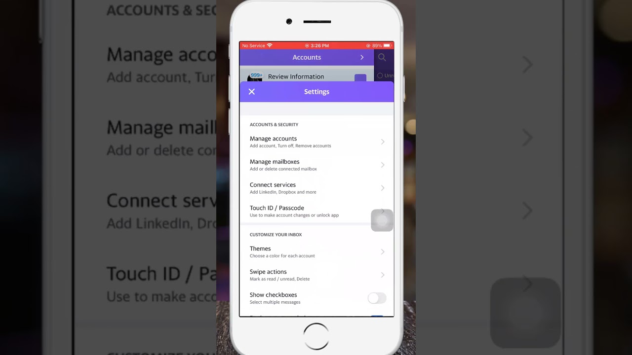 Enable Checkboxes in Yahoo Mail App 📧