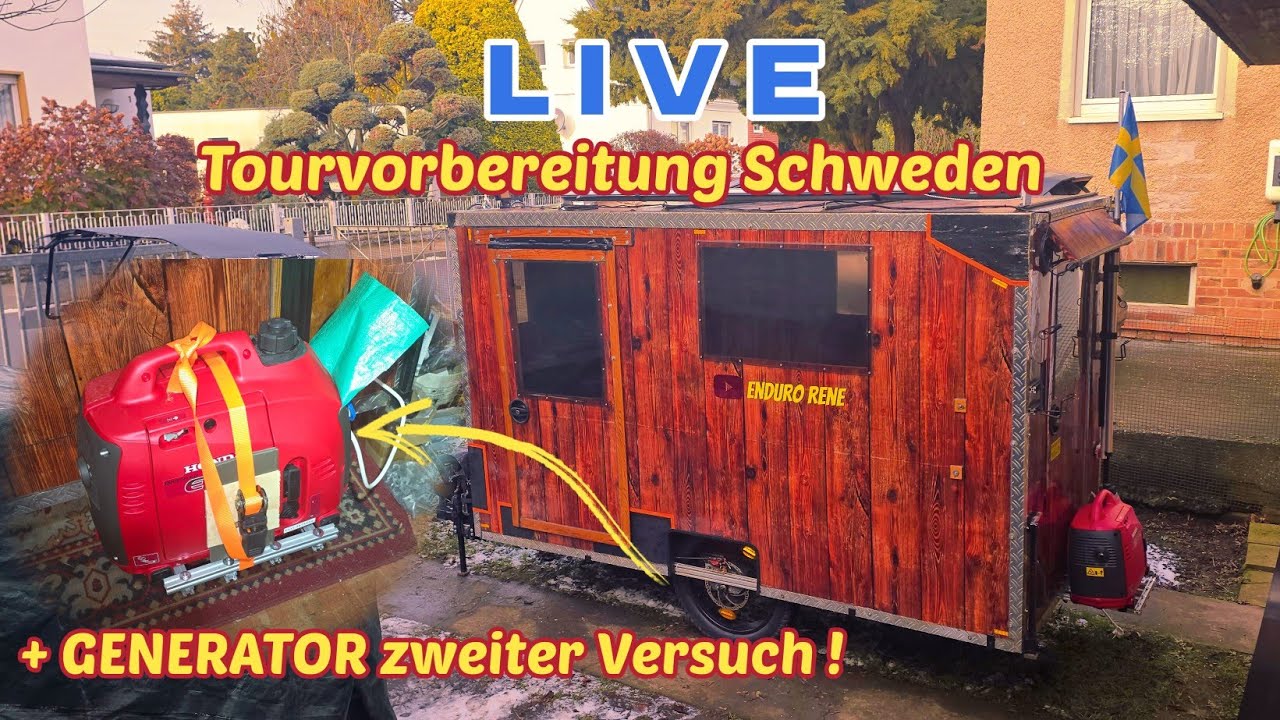 Schweden Live Tour & Generator Vorbereitung 🇸🇪
