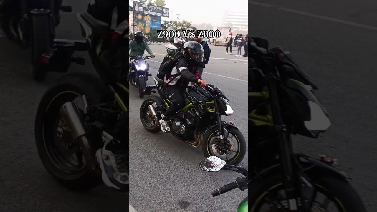 Z900 VS Z800  best exhaust 🔥🫨 #z900 #z800