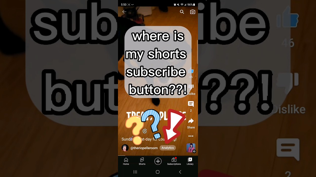 Shorts subscribe button missing??