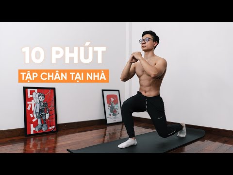 10 PHÚT TẬP CHÂN tại nhà không cần dụng cụ | Home Leg Workout | SHINPHAMM
