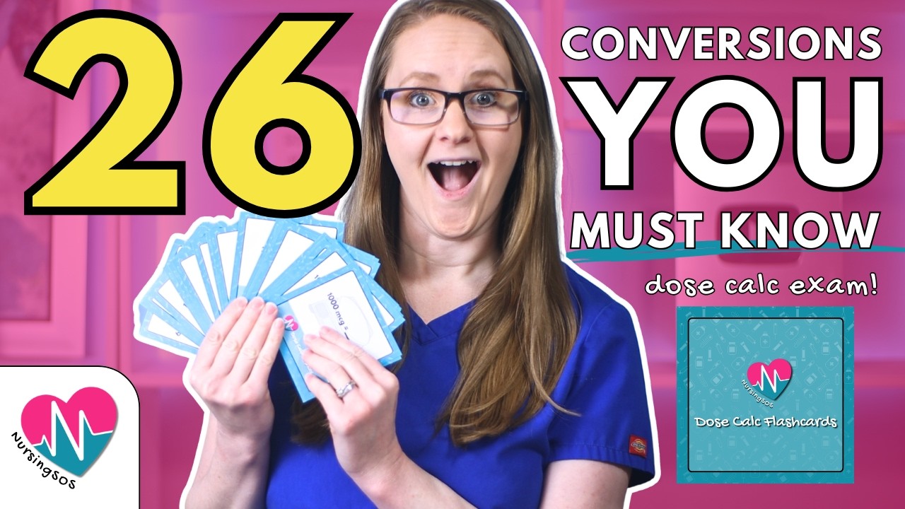 Master Your Dosage Calc Exam & Conversions 📋