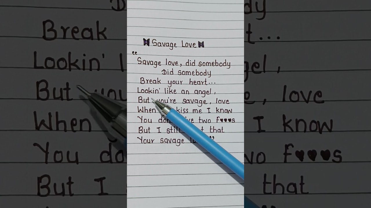 Savage Love Lyrics 🎶 | BTS & K-Pop Trending Song Video