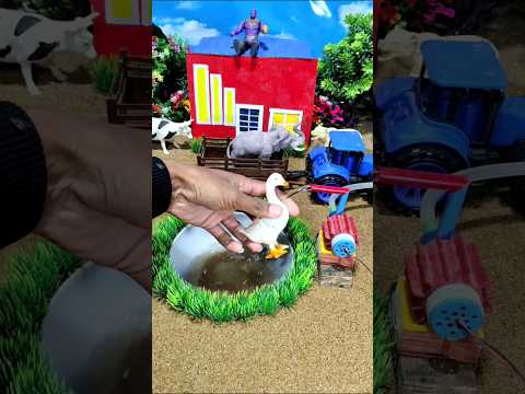 mini tractor video mini water pump science project #ytshorts #tractor #cartoon 130
