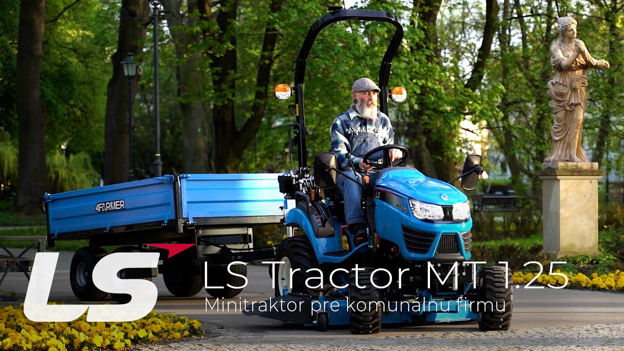 Kompaktný Minitraktor LS Tractor MT 1.25 – Ideálny pre komunálne práce 🚜