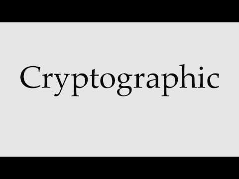 How to Pronounce Cryptographic
