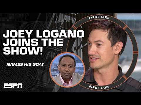 NASCAR's Joey Logano joins First Take! 🏁 Names Tom Brady an athlete who 'STOPS HIM IN HIS TRACKS!'