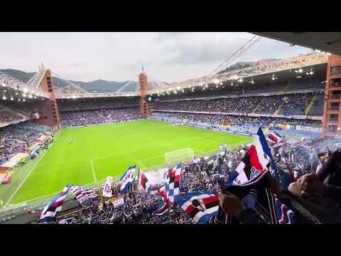 Sampdoria - Mantova 22/10/2024 - Lo spettacolo della gradinata Sud