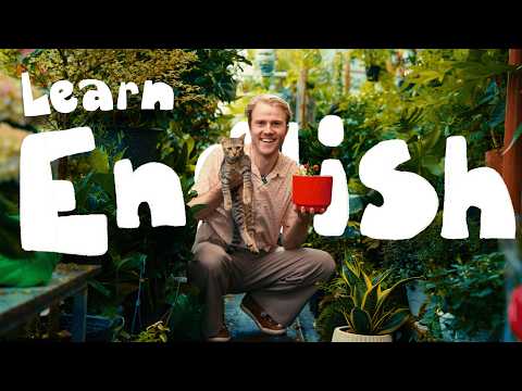 LEARN ENGLISH while I buy a plant 🌱 go for coffee ☕️ and cook pasta 🍝 Comprehensible Input