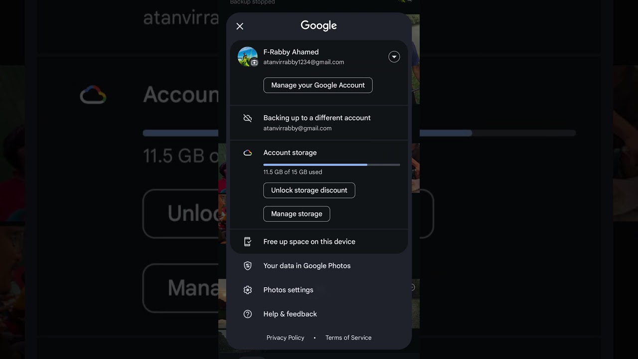 Toggle Auto Backup in Google Photos 📸