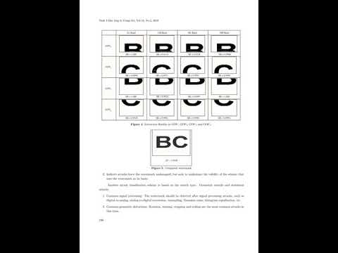 Watermarking and Steganography 8