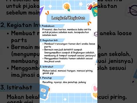 CONTOH RPP PAUD TK KURIKULUM MERDEKA TERBARU 2025 TEMA LINGKUNGANKU