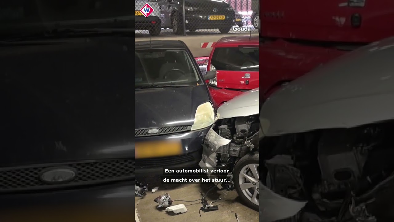 7 Auto's beschadigd bij ongeluk in Gouda π