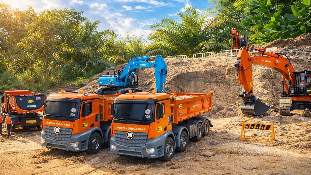 RC Excavator Scale 1/16: Hitachi, Doosan & Kobelco 🚧