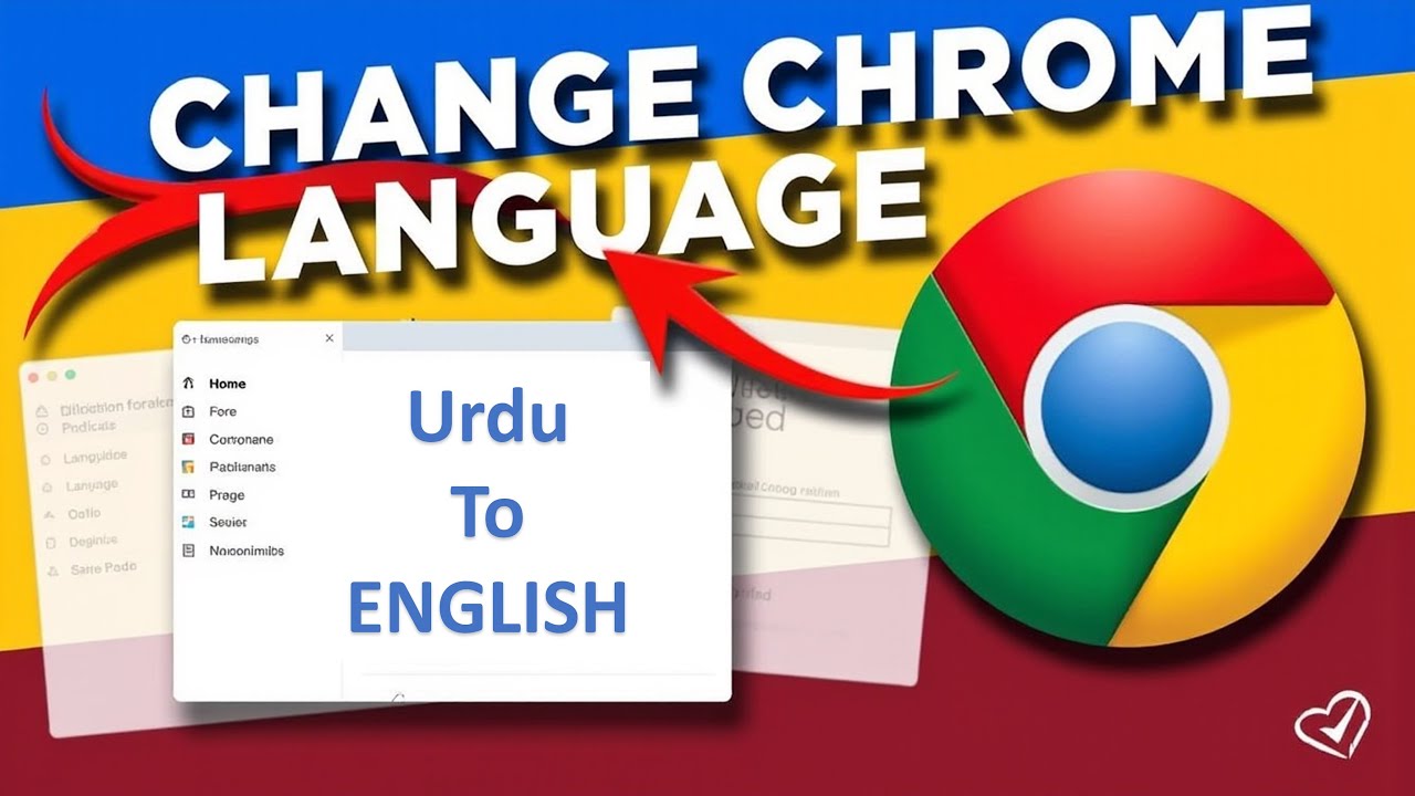 Change Google Chrome Language from Urdu to English