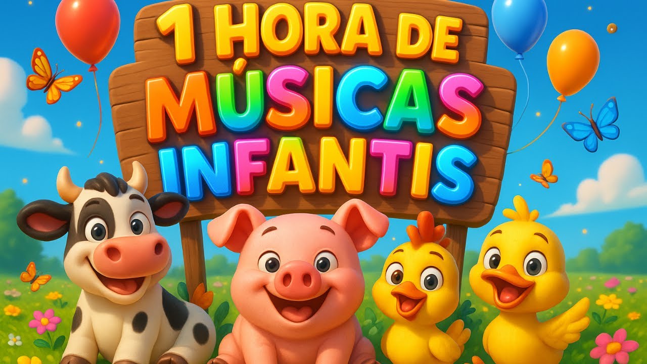 1 Hora de Música Infantil 🎶 - Diversão na Fazendinha Musical