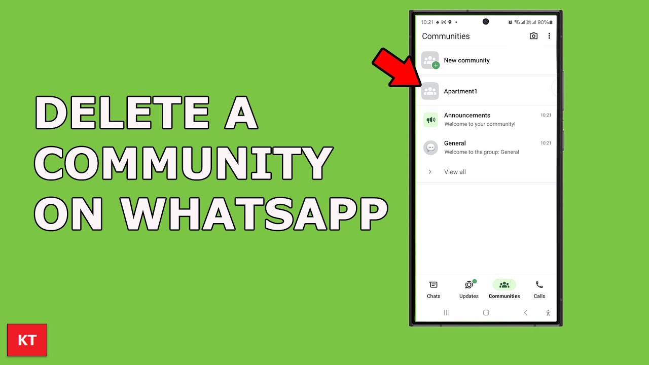 Delete WhatsApp Community on Android 📱