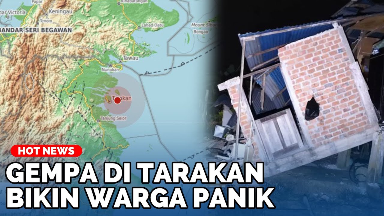 Gempa M 4,7 Guncang Tarakan, Warga Panik Berlarian