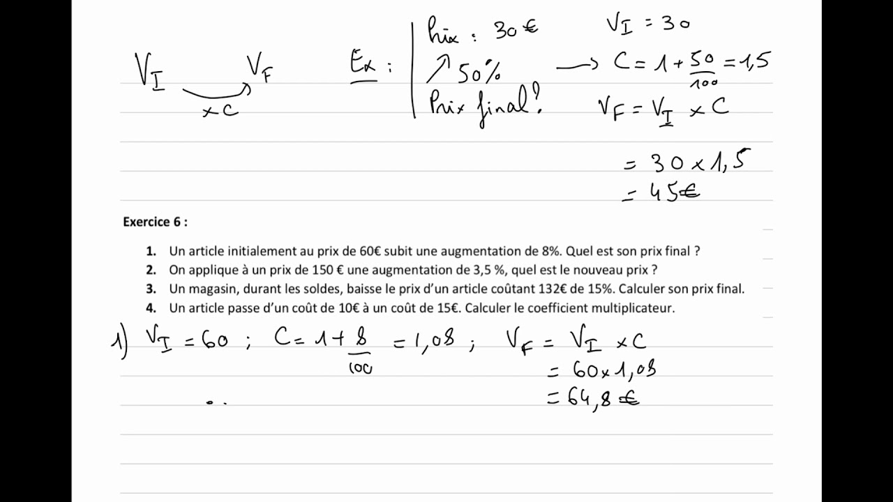 Exercices 5, 6 & 7 du 12/01 + Rappels de Cours 📚