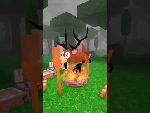 Dino kid eats deer 😋 #roblox #99nights