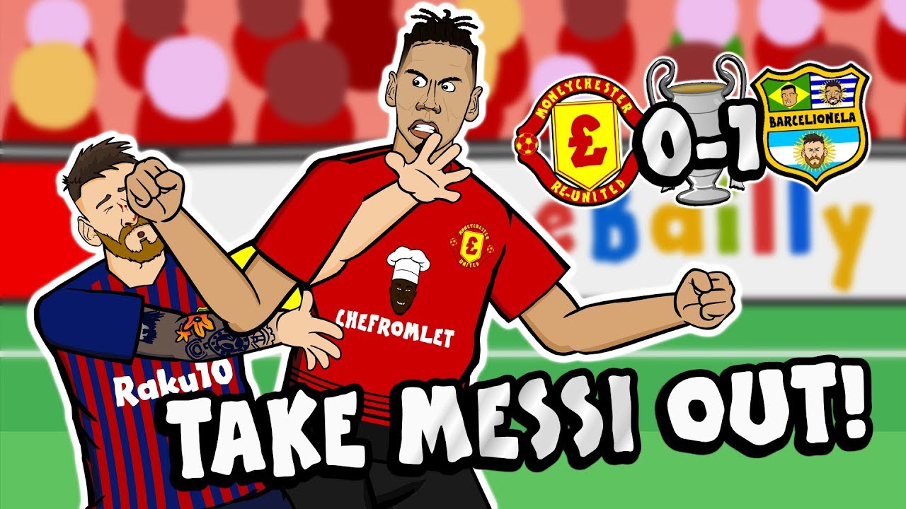 Epic Parody: Chris Smalling Takes Down Messi in Champions League Highlight ⚽️