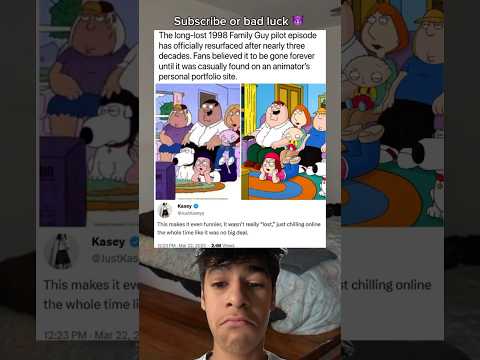 The long-lost 1998 Family guy pilot episode has officially been found