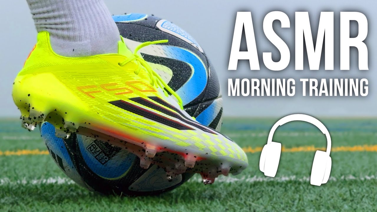 ASMR Soccer Morning Training in adidas F50 ⚽