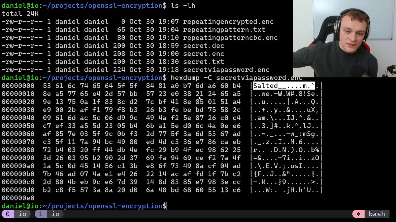 AES File Encryption with OpenSSL 🔐