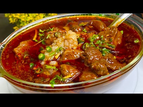 Purani Dilli Jama Masjid Famous Nalli Nihari Recipe | Dawat Special Degi Nihari Recipe