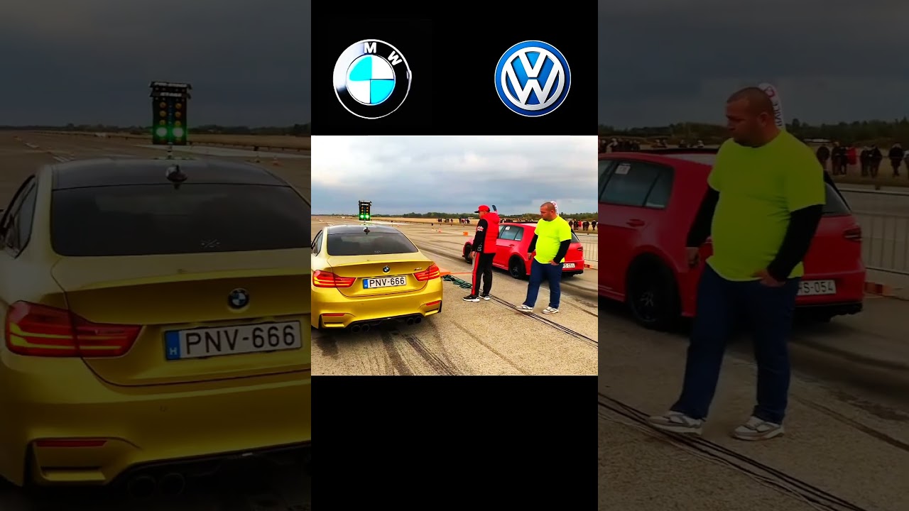 BMW M4 vs VW Drag Race 🏁