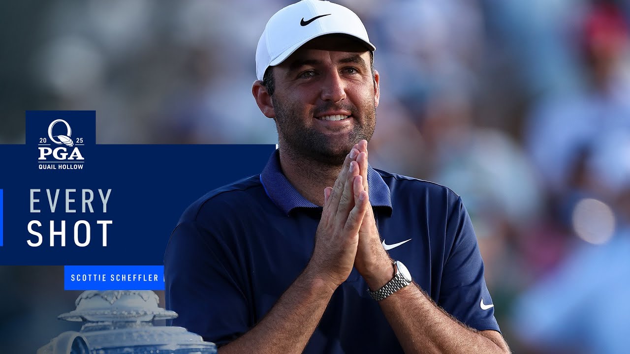 Scottie Scheffler's 2025 PGA Victory Shots 🏆