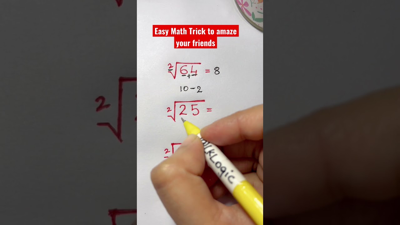 Impress Your Friends with This Easy Math Trick! 🎉 (Works Only with Certain Numbers)
