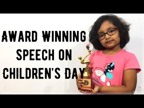 Award-winning speech on childrens Day || Childrens Day speech || 14th November Children's Day