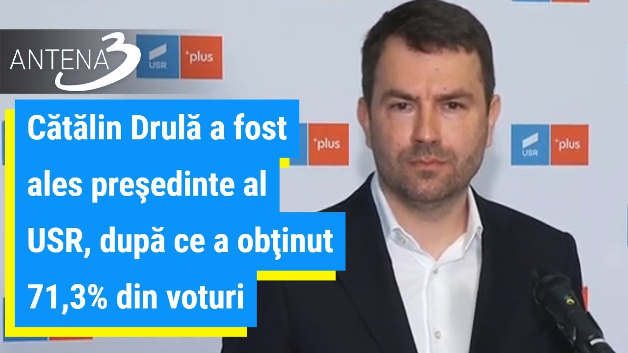 Cătălin Drulă Devine Președinte USR cu 71,3% din Voturi 🗳️