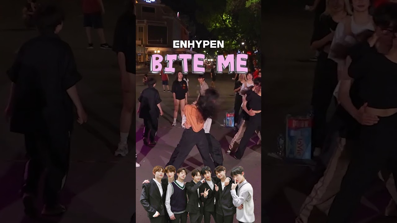 ENHYPEN 'Bite Me' Random Dance in Hanoi 🚶‍♂️