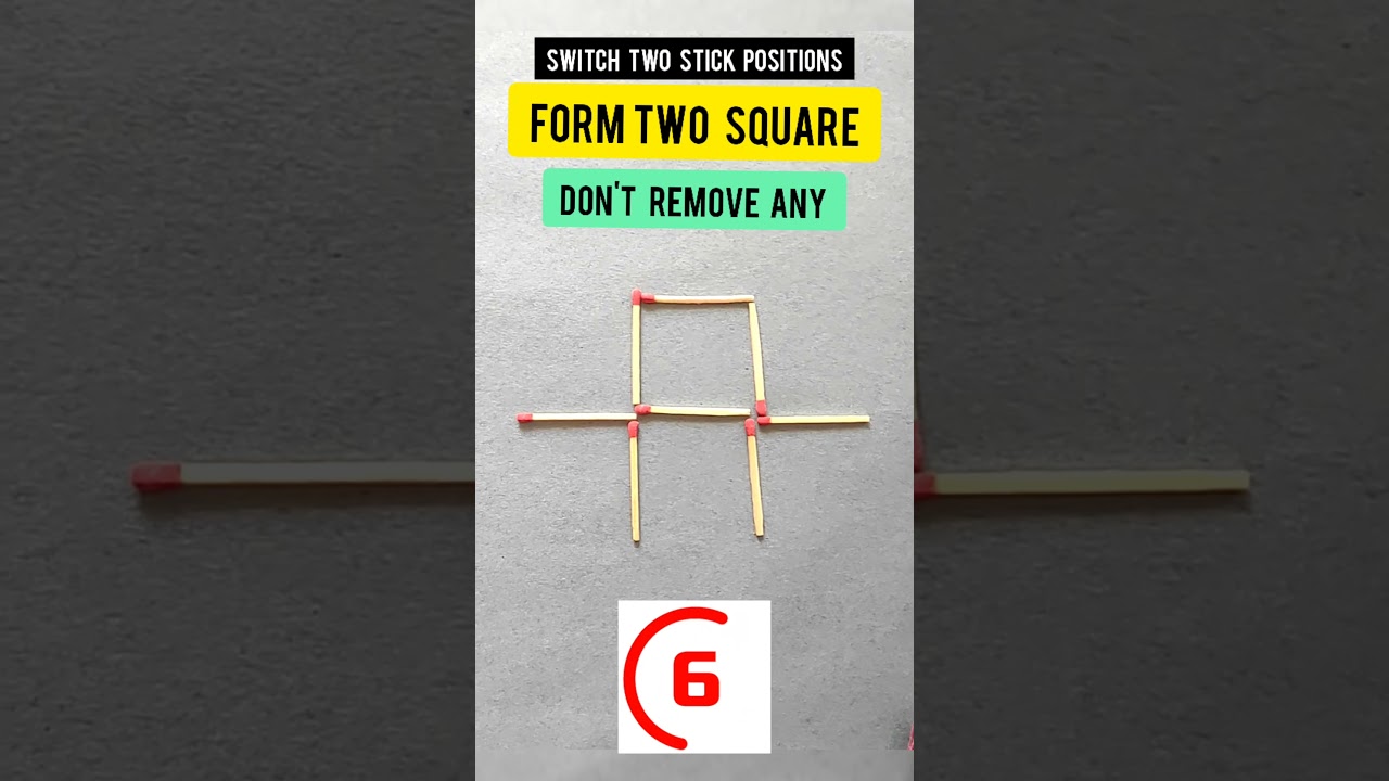 Can You Solve This Easy Matchstick Puzzle? 🧠