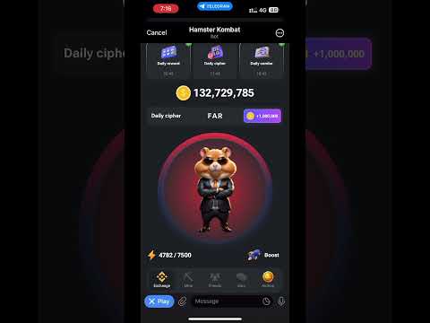 Hamster kombat daily Chiper 22 June #hamaterkombatmorsecode #crypto